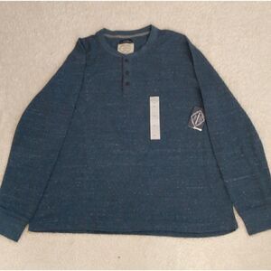 Cozy St johnbay blue thermal top NWT  SIZE M